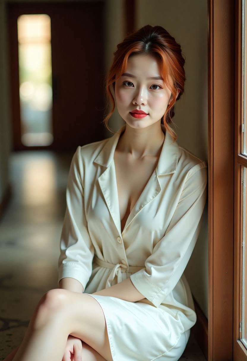 沈乔在南桥里查看旧照片